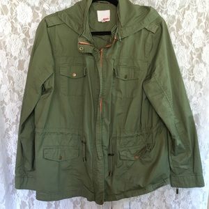 BONGO Olive Green Utility Jacket